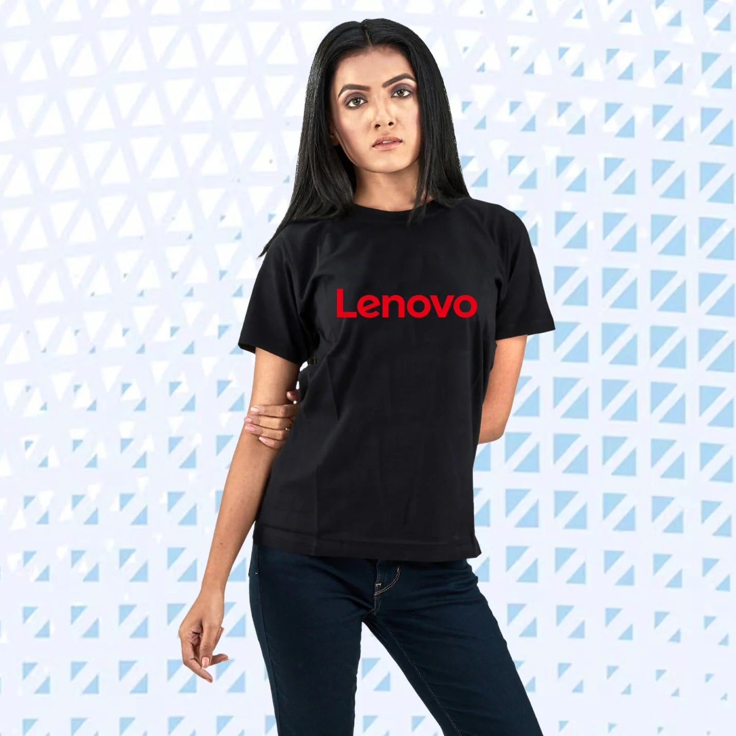 Premium Fit Pure Cotton Round Neck Black T-shirts Img 1